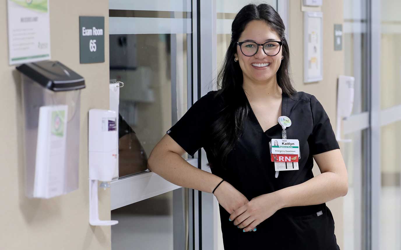 A smiling nurse resident.