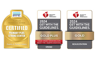 Stroke Care Quality Initiatives Three awards from DNV and the American Heart Association. Each award designates Lexington Health as the Primary Plus Stroke Center and with gold designations for strokes and resuscitations.