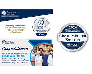 Why Choose LMC for Heart Care Three awards from the ACC Accreditation Services, the American College of Cardiology and the NCDR. All awards designate Lexington Health's Heart and Vascular center a center of excellence.