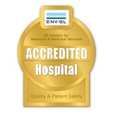 Det Norske Veritas (DNV) Accredited Hospital badge.