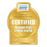 The DNV Certified Primary Plus Stroke Center logo from Det Norske Veritas.